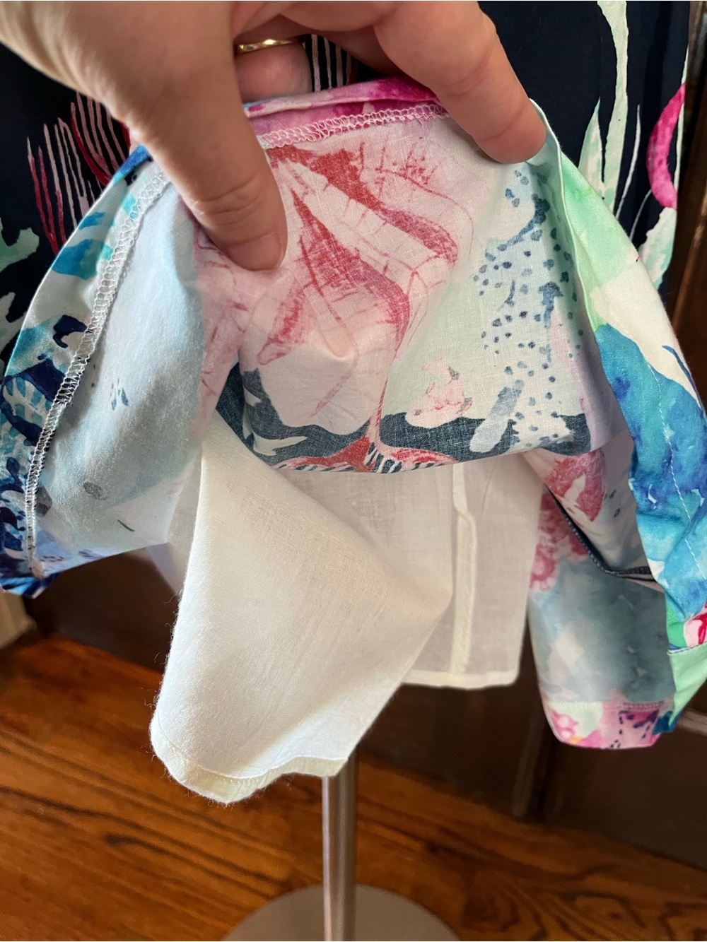 ModCloth Under the Sea Octopus Skirt Size L Marine Life Whimsical Teacher Pocket - Picture 6 of 12